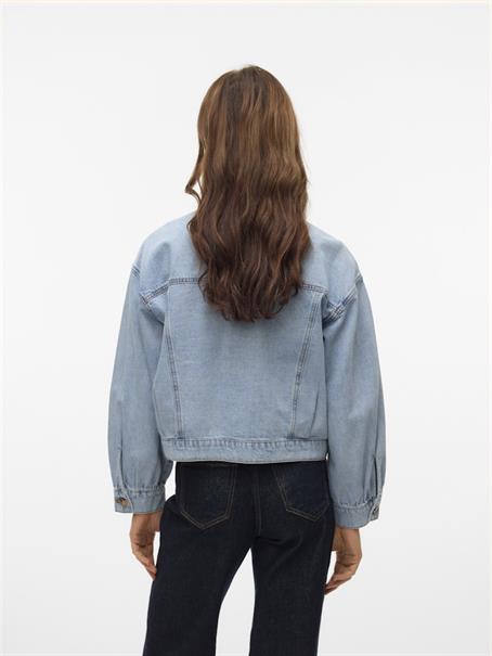 VMSILKA L/S DNM SHACKET YO367 light blue denim
