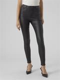 VMSOPHIA HR SKINNY COATED PANTS black-coated