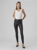 VMSOPHIA HR SKINNY COATED PANTS black-coated