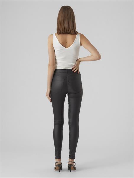VMSOPHIA HR SKINNY COATED PANTS NOOS black-coated
