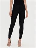 VMSOPHIA HR SKINNY ZEBRA COATED PANT black