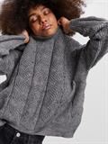 VMSTINNA LS STRUCTURE BLOUSE GA medium grey melange