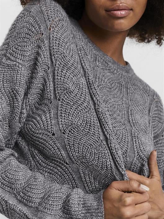 vmstinna-ls-structure-blouse-ga-medium-grey-melange