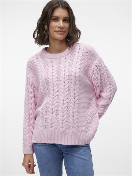 VMSVEACABLE LS O-NECK PULLOVER GA BOO sweet dreams