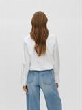 VMSYNNE LS NECK SCARF SHIRT WVN NOOS snow white