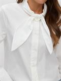 VMSYNNE LS NECK SCARF SHIRT WVN NOOS snow white