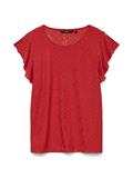 VMTASSA SL FRILL TOP NOOS fiery red