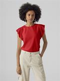 VMTASSA SL FRILL TOP NOOS fiery red