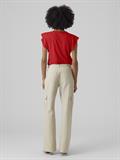 VMTASSA SL FRILL TOP NOOS fiery red