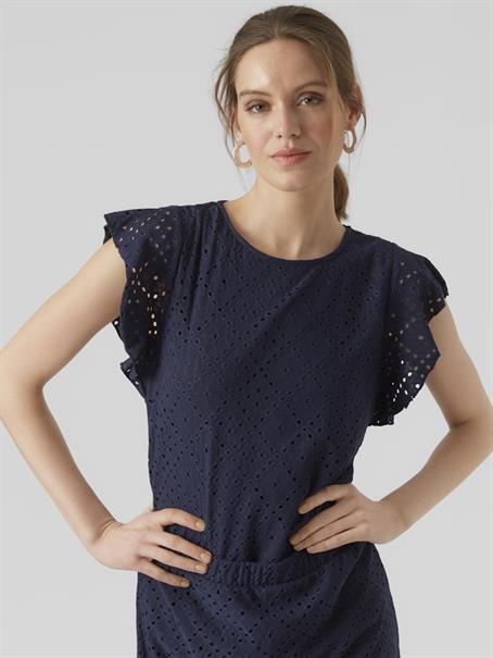 VMTASSA SL FRILL TOP NOOS navy blazer