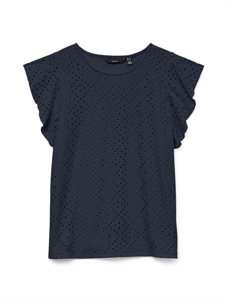 VMTASSA SL FRILL TOP NOOS navy blazer