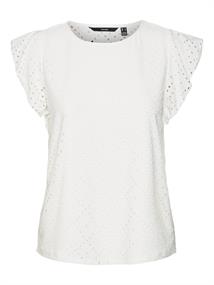 VMTASSA SL FRILL TOP NOOS snow white