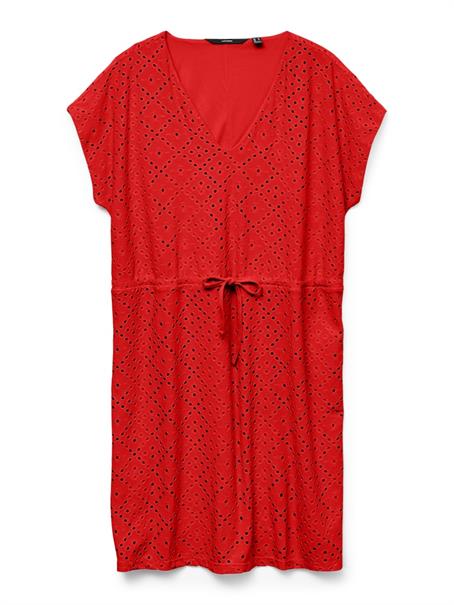 VMTASSA SS SHORT DRESS JRS NOOS fiery red