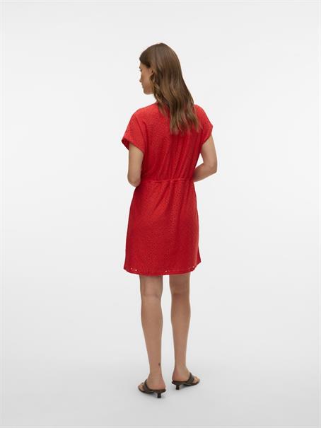 VMTASSA SS SHORT DRESS JRS NOOS fiery red