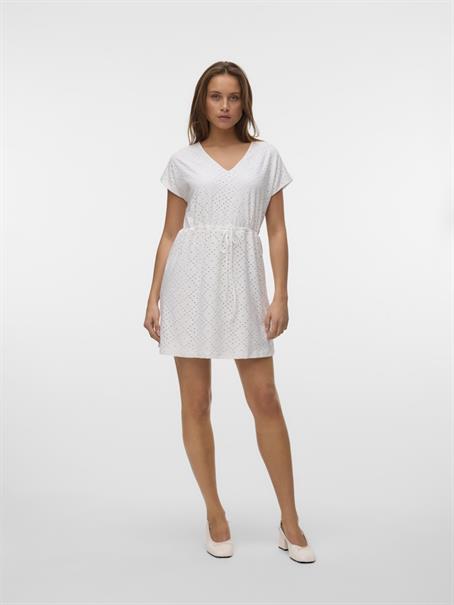 VMTASSA SS SHORT DRESS JRS NOOS snow white