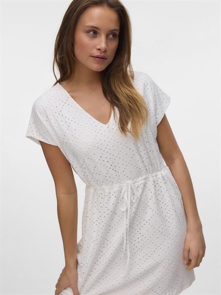 VMTASSA SS SHORT DRESS JRS NOOS snow white