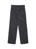 VMTESSA HR WIDE EMB DOT JEANS RA132 black denim