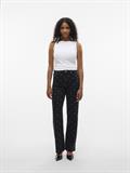 VMTESSA HR WIDE EMB DOT JEANS RA132 black denim