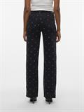 VMTESSA HR WIDE EMB DOT JEANS RA132 black denim