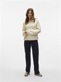 VMTESSA HR WIDE EMB DOT JEANS RA132 black denim