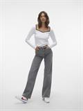 VMTESSA HR WIDE JEANS RA206 GA NOOS medium grey denim