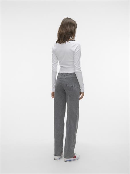 VMTESSA HR WIDE JEANS RA206 GA NOOS medium grey denim