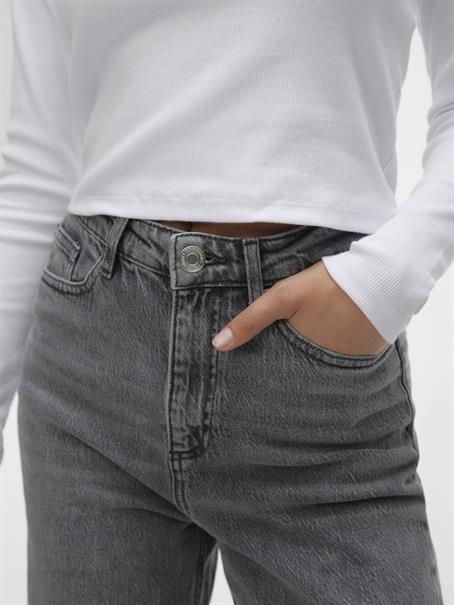 VMTESSA HR WIDE JEANS RA206 GA NOOS medium grey denim