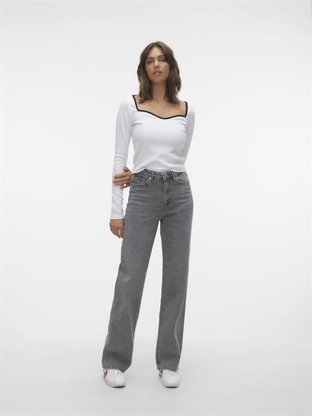 VMTESSA HR WIDE JEANS RA206 GA NOOS medium grey denim