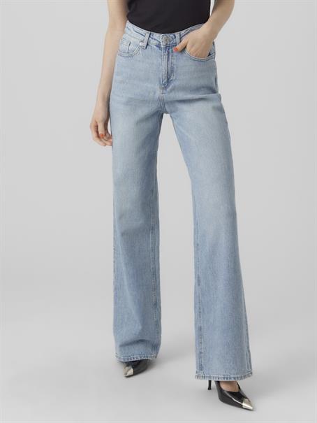 VMTESSA HR WIDE JEANS RA339 GA NOOS light blue denim