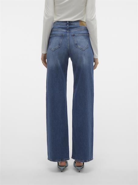 VMTESSA HR WIDE JEANS RA380 GA NOOS medium blue denim