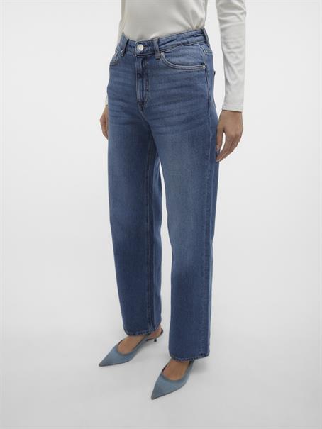 VMTESSA HR WIDE JEANS RA380 GA NOOS medium blue denim