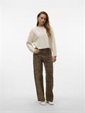 VMTESSA HR WIDE STRETCH AOP JEANS NOOS silver mink