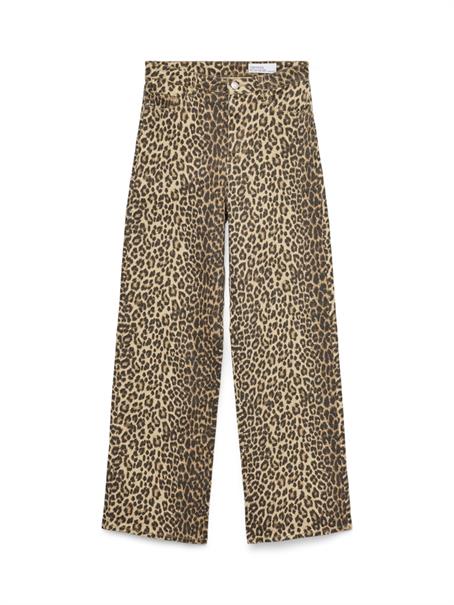VMTESSA HR WIDE STRETCH AOP JEANS NOOS silver mink