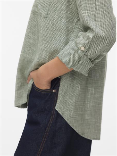 VMTHILDE LS SHIRT WVN NOOS laurel wreath