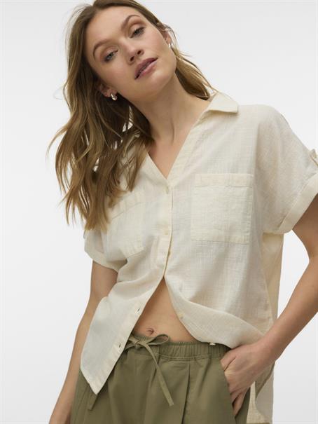 VMTHILDE SS SHIRT WVN NOOS silver lining