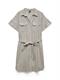 VMTHILDE SS SHORT SHIRT DRESS WVN silver lining
