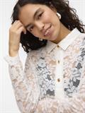 VMTILLE LS LACE SHIRT TOP JRS EXP snow white