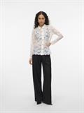 VMTILLE LS LACE SHIRT TOP JRS EXP snow white
