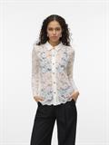 VMTILLE LS LACE SHIRT TOP JRS EXP snow white