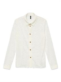 VMTILLE LS LACE SHIRT TOP JRS EXP snow white