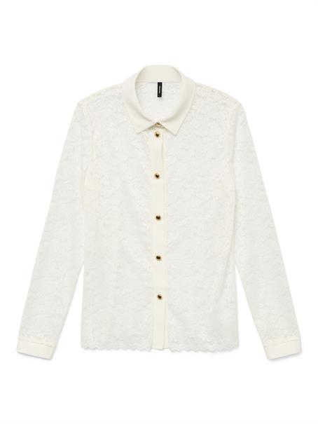 VMTILLE LS LACE SHIRT TOP JRS EXP snow white