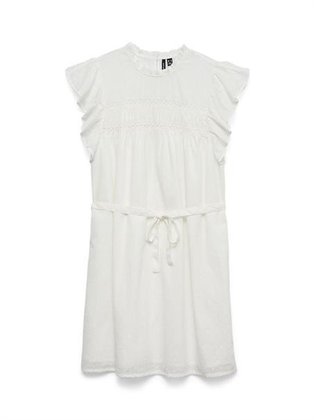 VMTRINE SL SHORT LACE DRESS WVN NOOS snow white