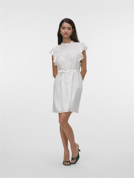 VMTRINE SL SHORT LACE DRESS WVN NOOS snow white