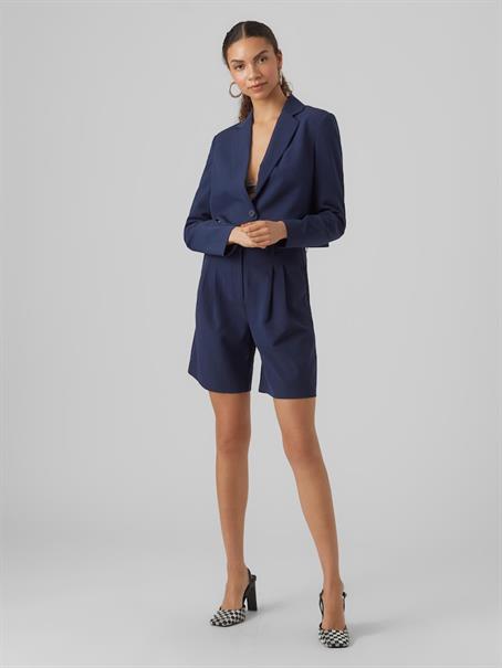 VMTROIAN LS CROPPED BLAZER navy blazer