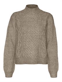 VMUNIVERSE LS HIGHNECK PULLOVER GA BF silver mink
