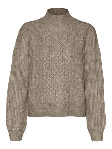 VMUNIVERSE LS HIGHNECK PULLOVER GA BF silver mink