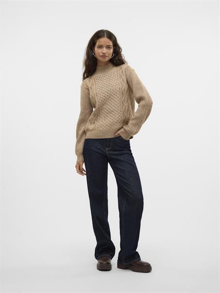 VMUNIVERSE LS HIGHNECK PULLOVER GA BF silver mink