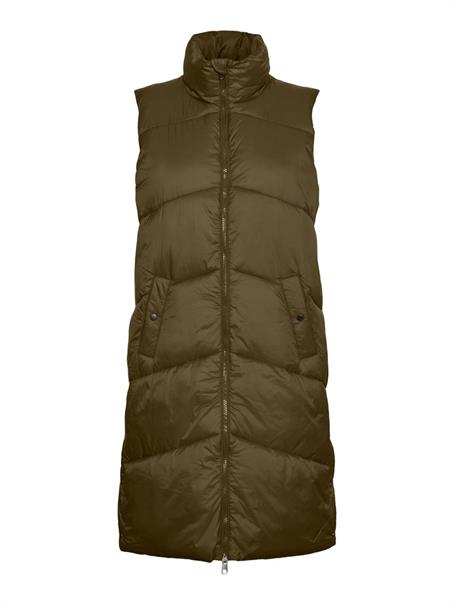 %VMUPPSALA 3-4 WAISTCOAT dark olive