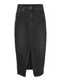 VMVERI HR CALF DENIM SKIRT GA MIX NOOS black