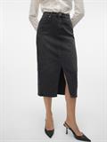 VMVERI HR CALF DENIM SKIRT GA MIX NOOS black